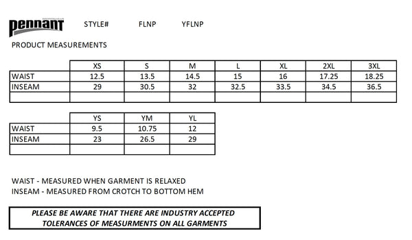 Flannel Pant - Maroon Plaid (large only)