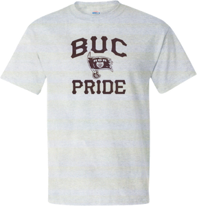 S/S Tee - White BUC PRIDE (youth)