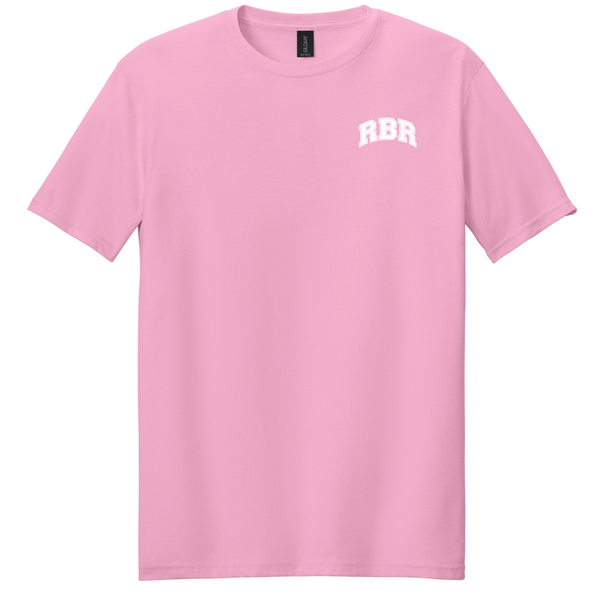 NEW PINK RBR s/s tshirt w/BUCS on the back