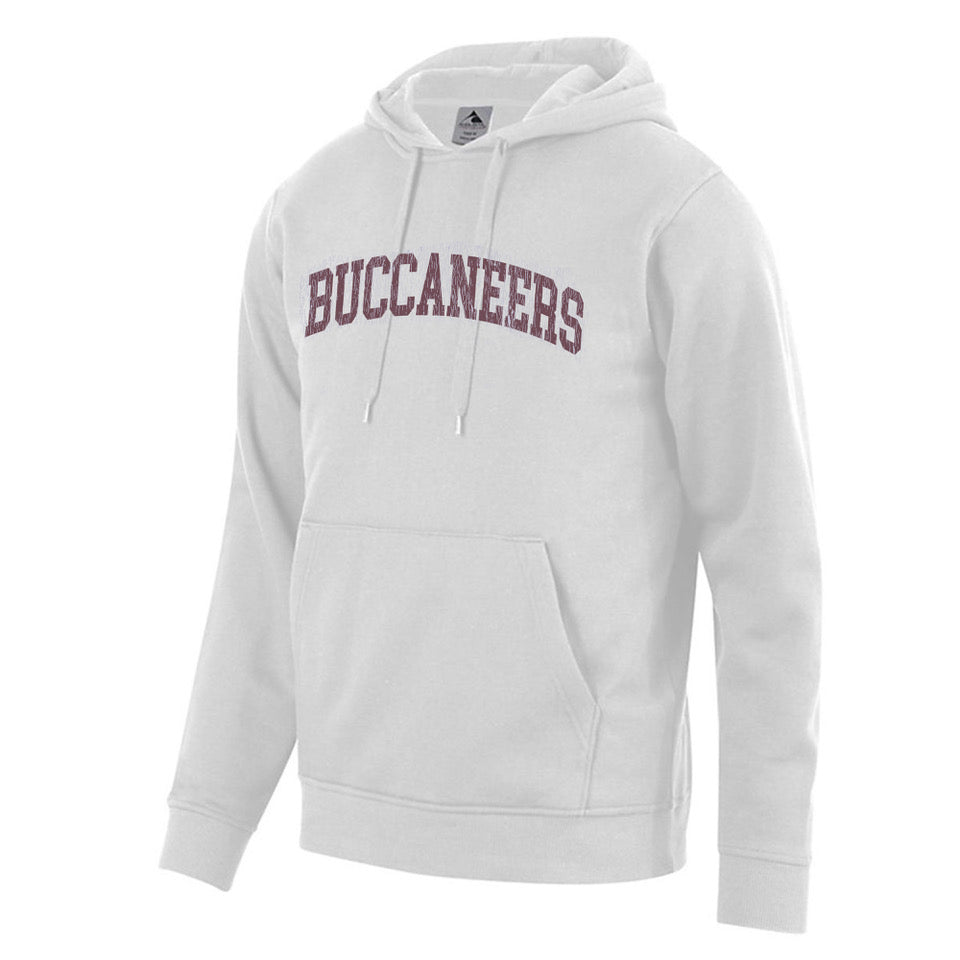 Hoodie - White Distressed Buccaneers (LIMITED SIZES - DISCONTINUED)