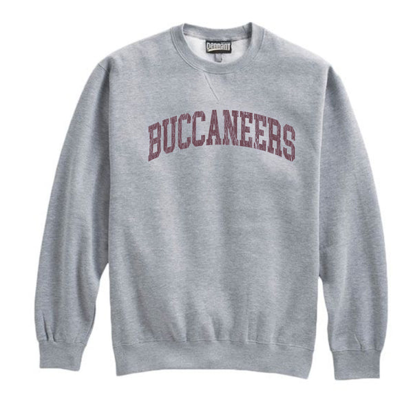 Crewneck Grey Sweatshirt with buccaneers (LIMITED INVENTORY ONLY XL & 2XL)